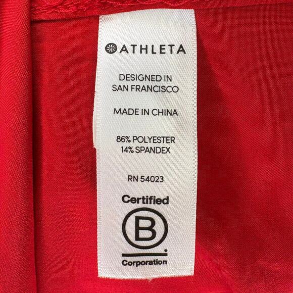 Athleta Zephyr Shell Red Sleeveless Yoga Running Gym Top Sz S - Picture 4 of 5